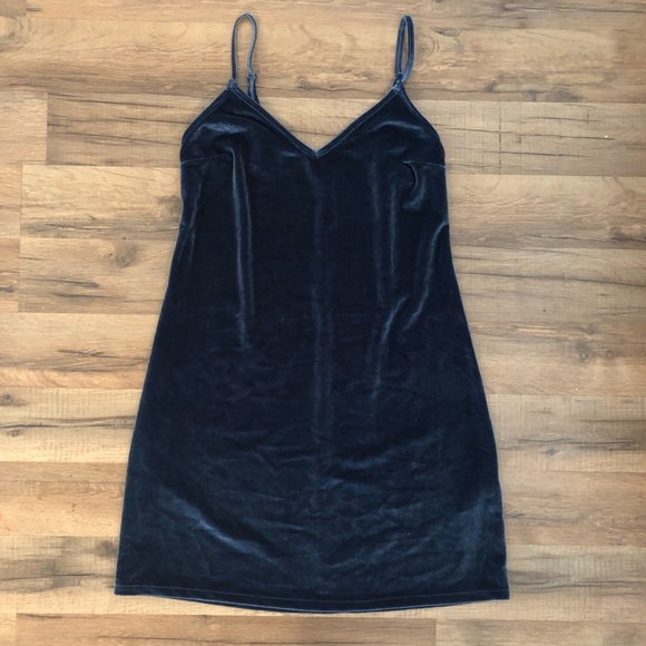 Hollister Dresses & Skirts - Blue velvet dress XS